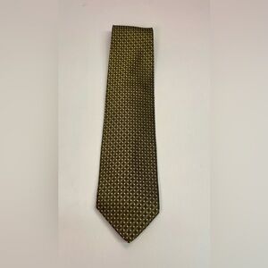 Elegant Foggia Silk Gold and Black Men's Tie